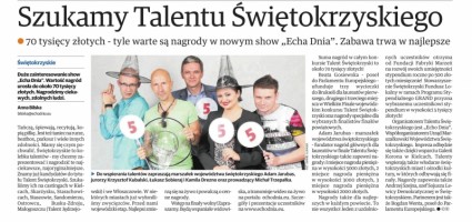 Talent Świętokrzyski w Echu Dnia