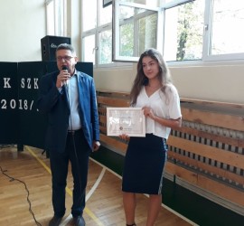 Rok szkolny 2018-19 czas zacząć! Stypendium dla Sandry Maj